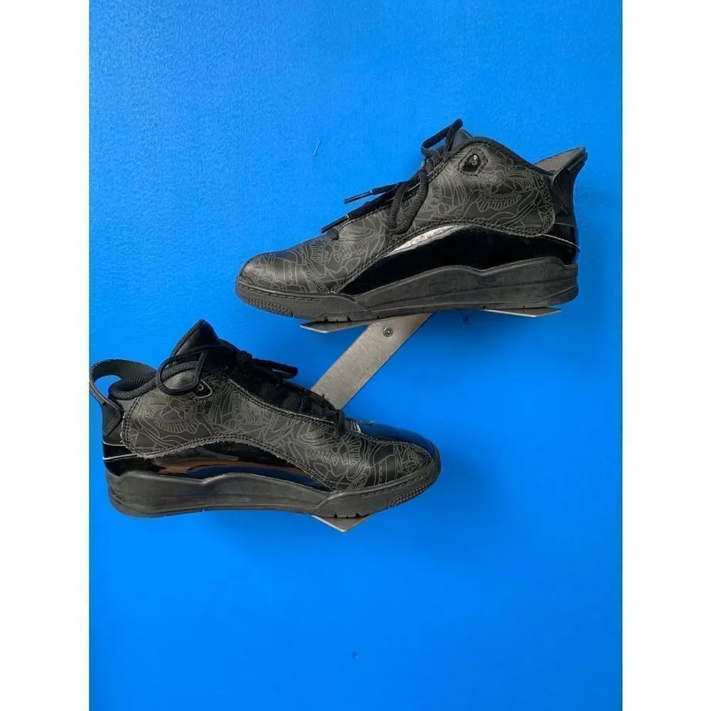 Kid's Nike Jordan Dub Zero SZ 3Y Black/Black 311071-003 Used Good Condition